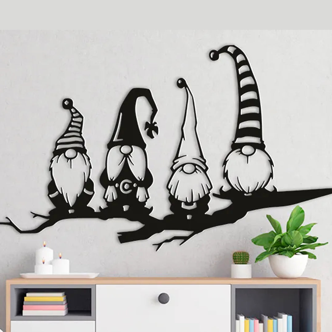 Four Gnomes On A Branch